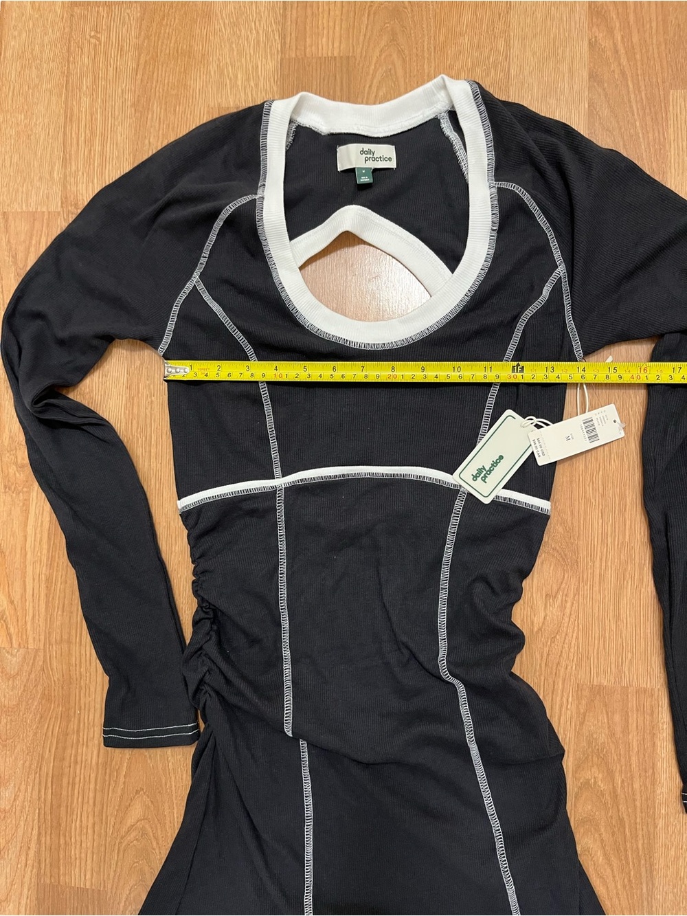 Daily Practice Scoop-Neck Long-Sleeve Mini Dress - Picture 2 of 3